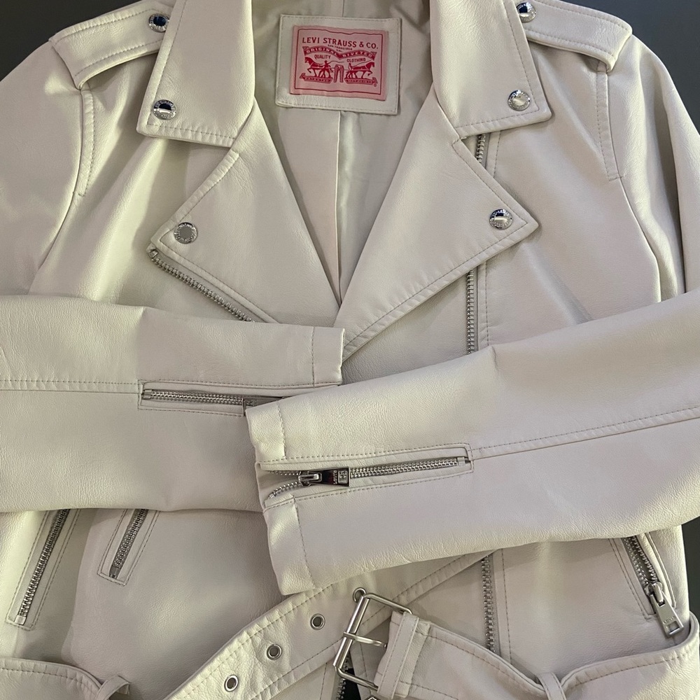 Levi's Women's Faux Leather Belted Motorcycle Jacket